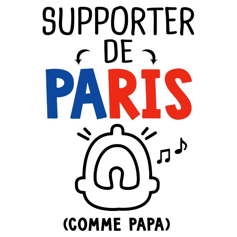 bébé supporter de Paris comme papa