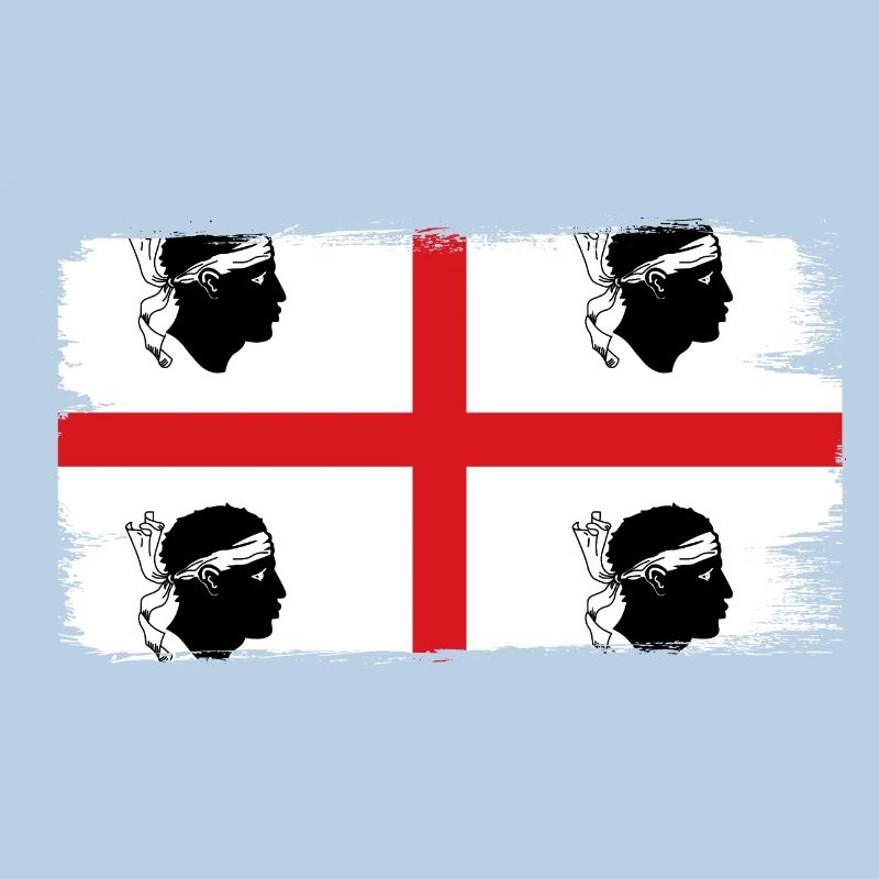 Drapeau de la Sardaigne Drapeau sarde Drapeau de la Sardaigne