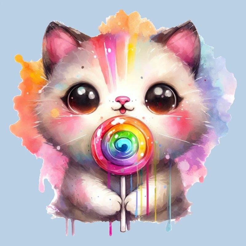 Kitty Kat with Lollipop