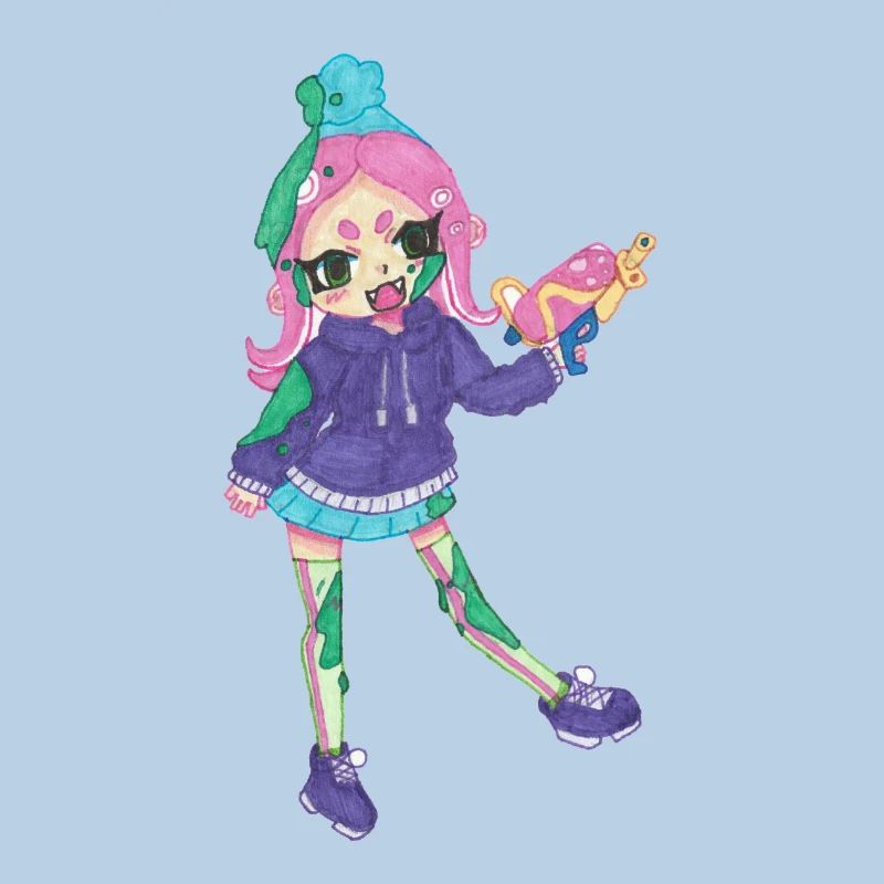 Inkling Mädchen | Pink 2 | Splatoon