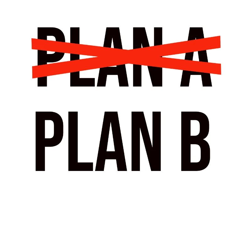 Plan A Plan B schwarz