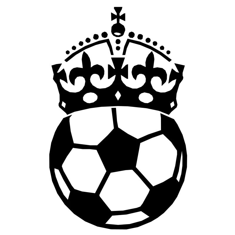 Fussball mit Krone