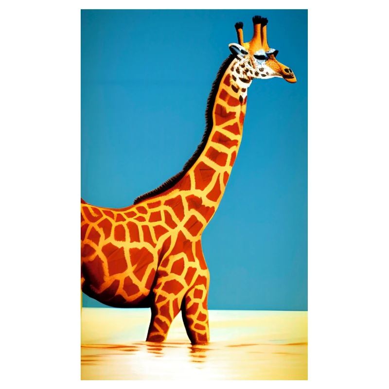 Coole Comic Zeichnung Giraffe Giraffa