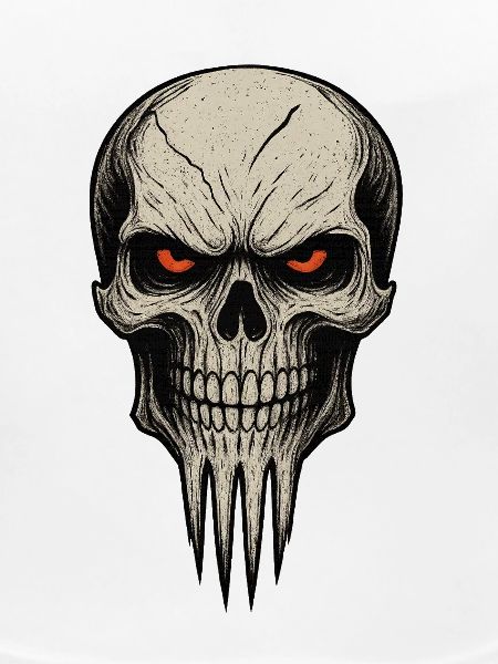 Zombie Skull Albtraum