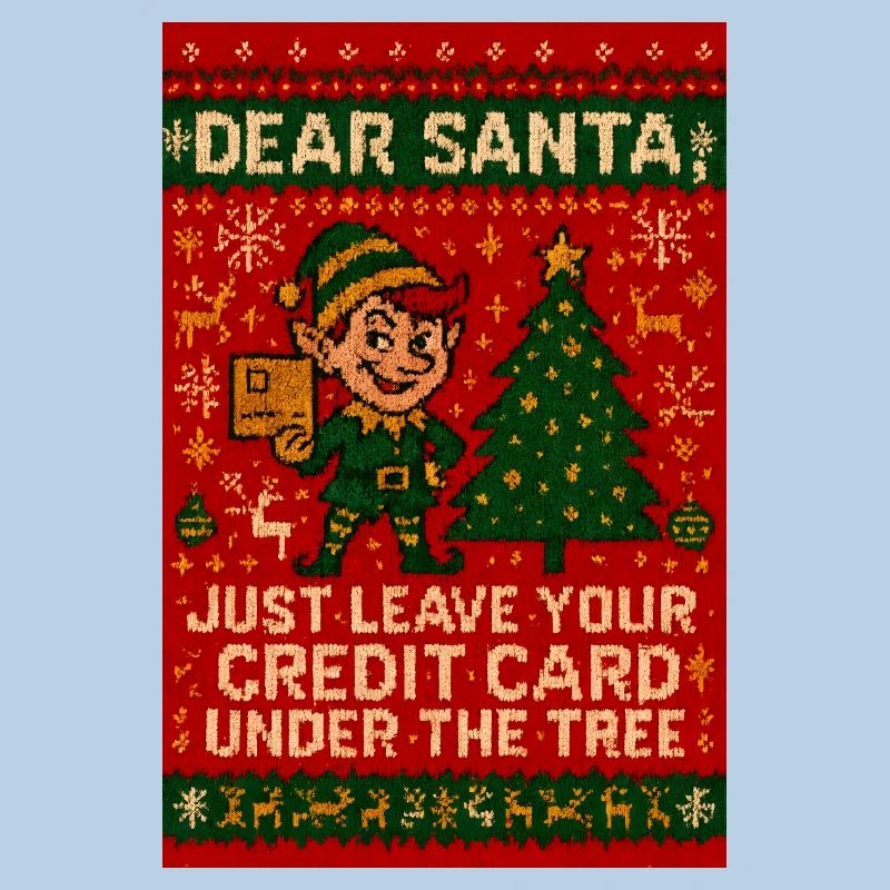 Dear Santa Credit Card Under Tree