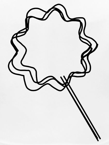 Zuckerwatte handgezeichnet