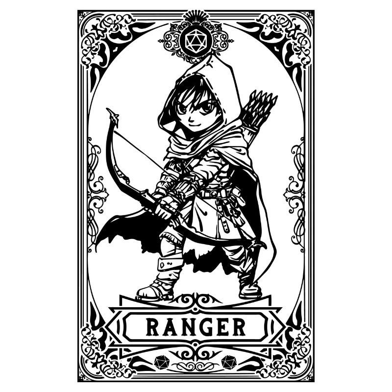 Ranger RPG Tarot Card chibi