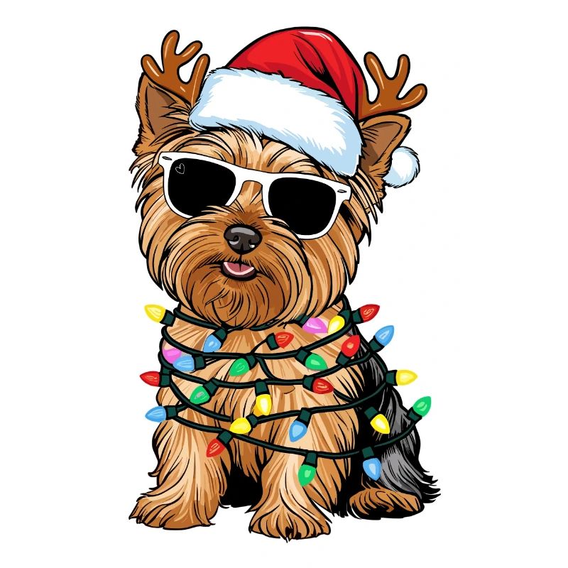 Yorkshire terrier de Noël