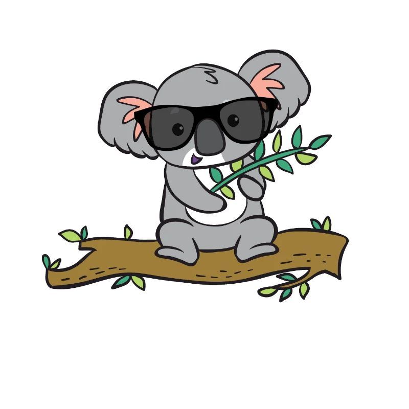 Koala mit Brille