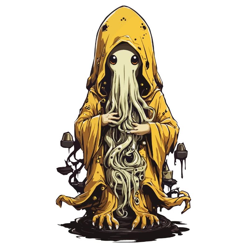 Conception mignonne de druide monstre d’Halloween