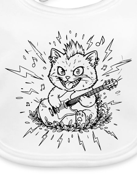 Punkrock-Katze mit Rebellenseele
