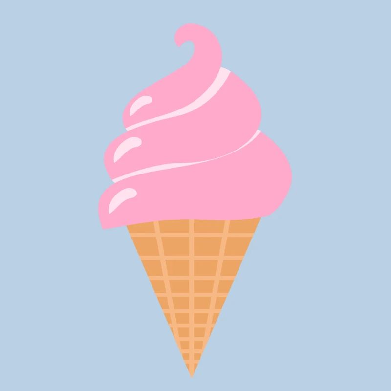 Softeis Eis - Rosa Sommer Eis