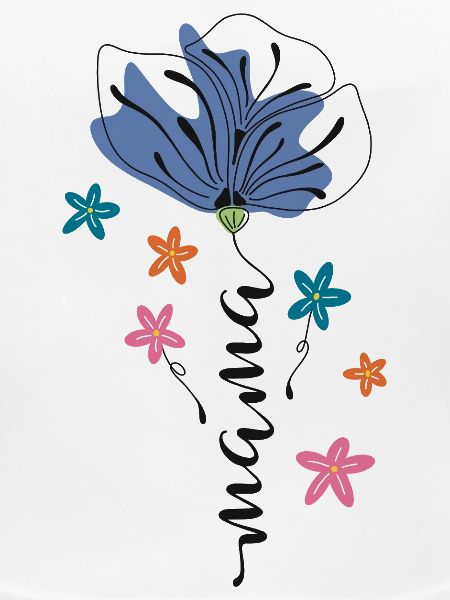 Maman – Conception 🌸💙 de fleurs