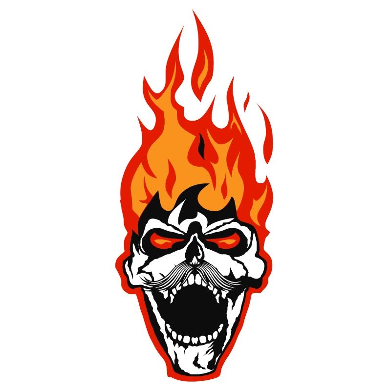skull skull flame fire skull flame flame