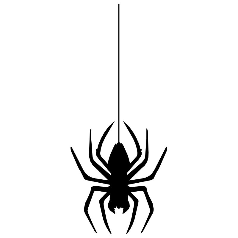 abseil thread spider web spider logo design disgust
