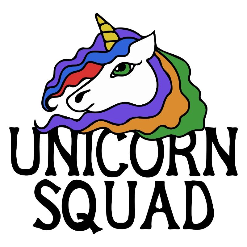 Regenbogen-Einhorn-Porträt