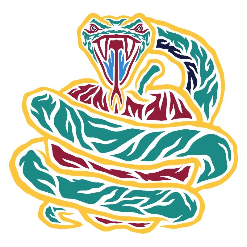 Curled Snake Neon