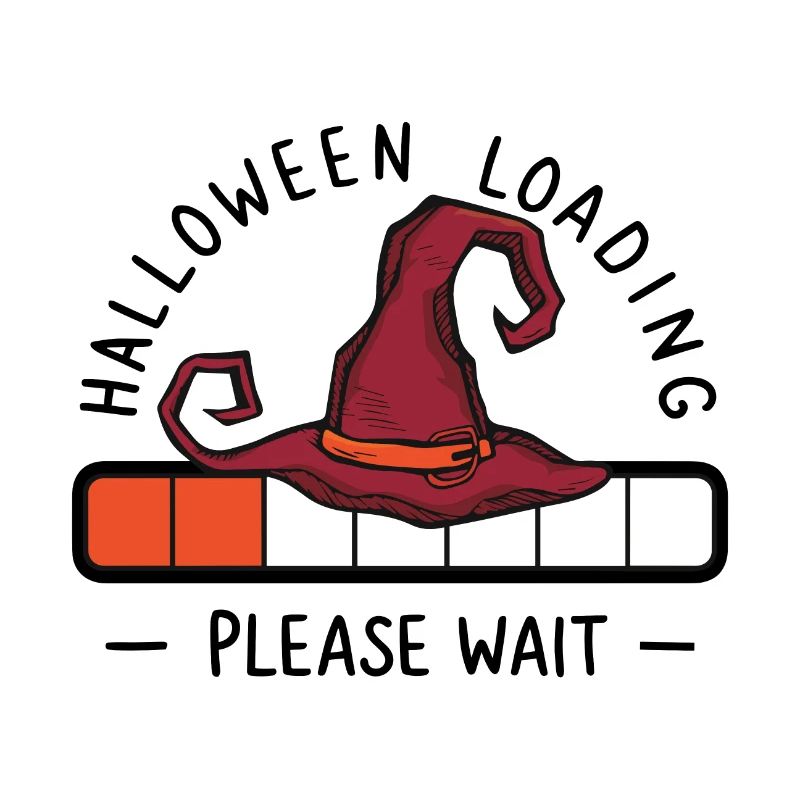 Hexenhut Spruch Halloween Loading Please Wait