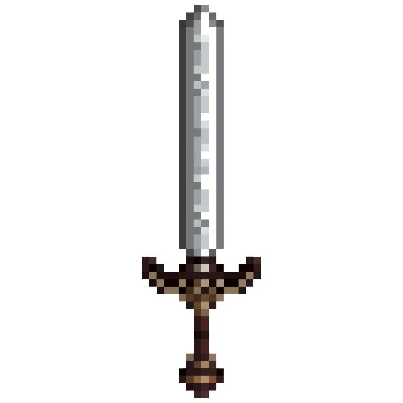 Sword pixel art retro style 8 bit