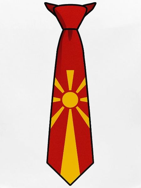 Macedonia Tie – Flaggendesign