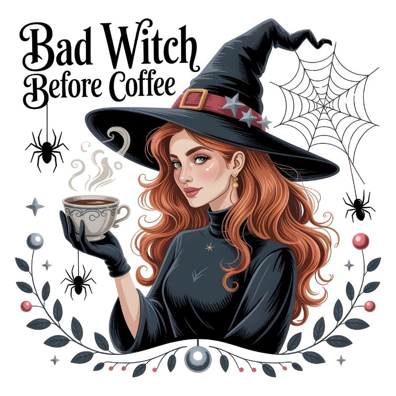 Böse Hexe vor dem Kaffee, Bad Witch Before Coffee