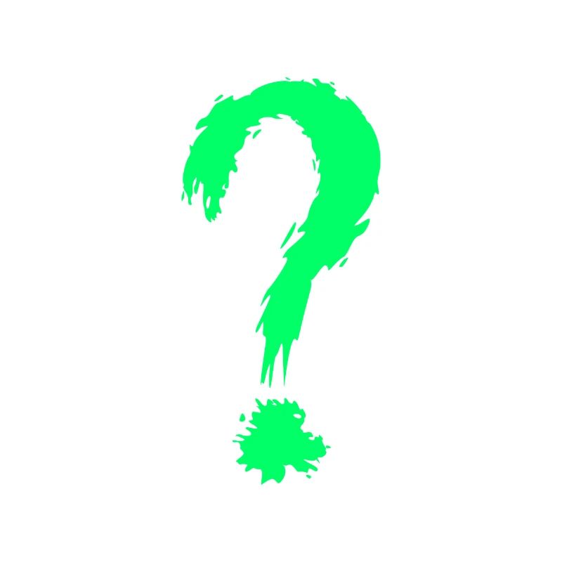 Question mark green