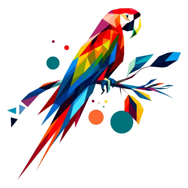 Abstract Macaw