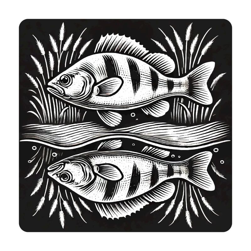 Perch fish angel design