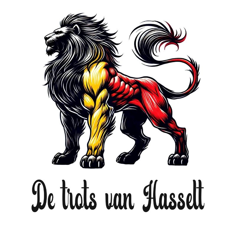 Design du drapeau Hasselt Loewe
