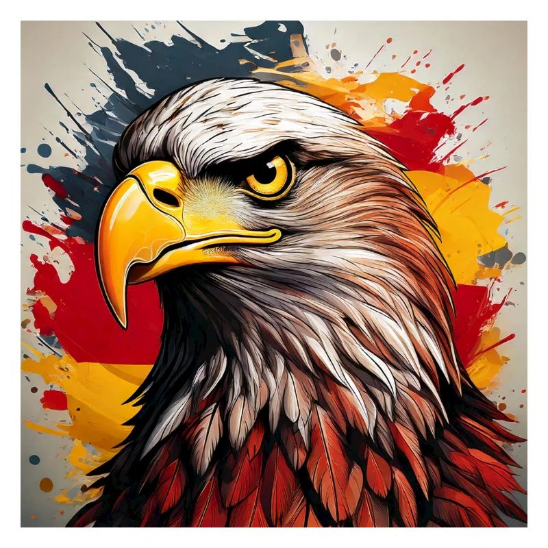 Explosion de l’œuvre d’art Eagle Head