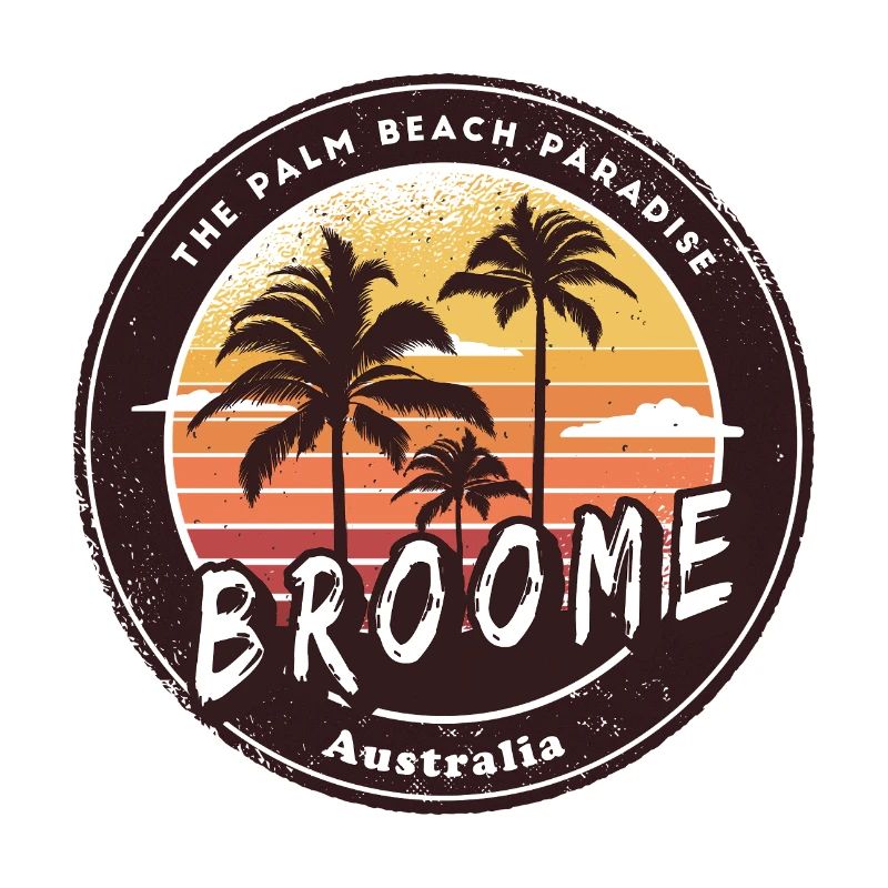 Broome, Australie, Palmiers, Conception de plage