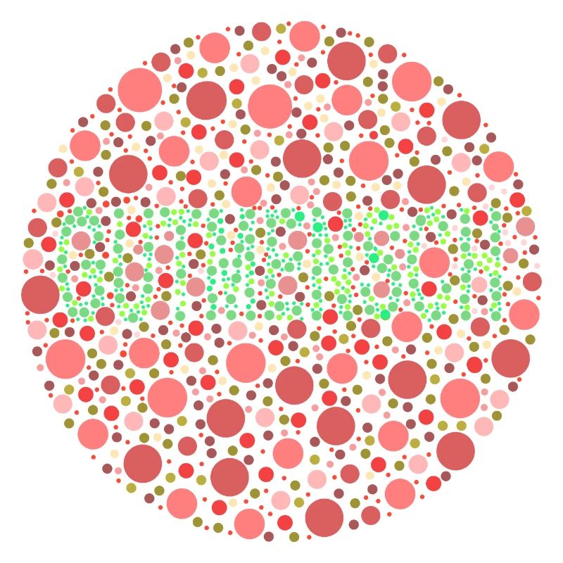 Farbtest Schrift