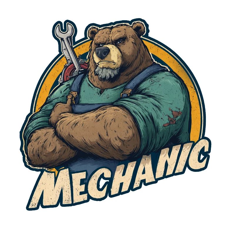 Mechanic Bear Strong Workshop Motif