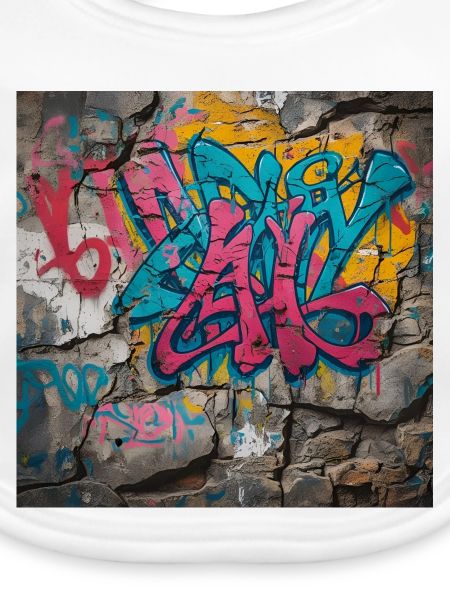 Bunte Graffiti auf Steinwand