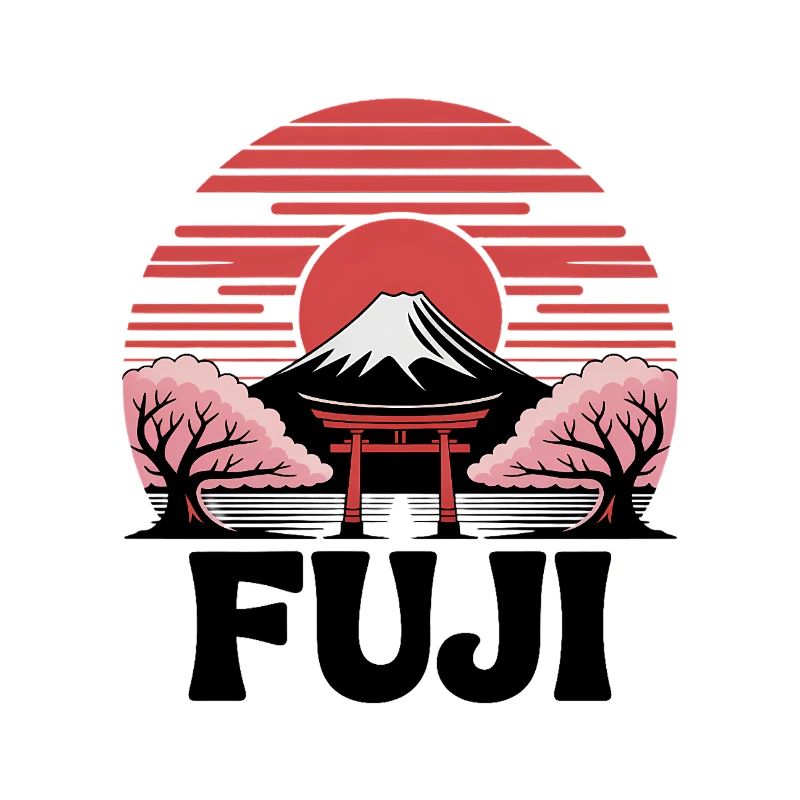Fuji Torii Sakura in der Sonne