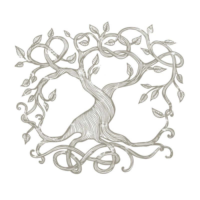 Celtic tree, beige