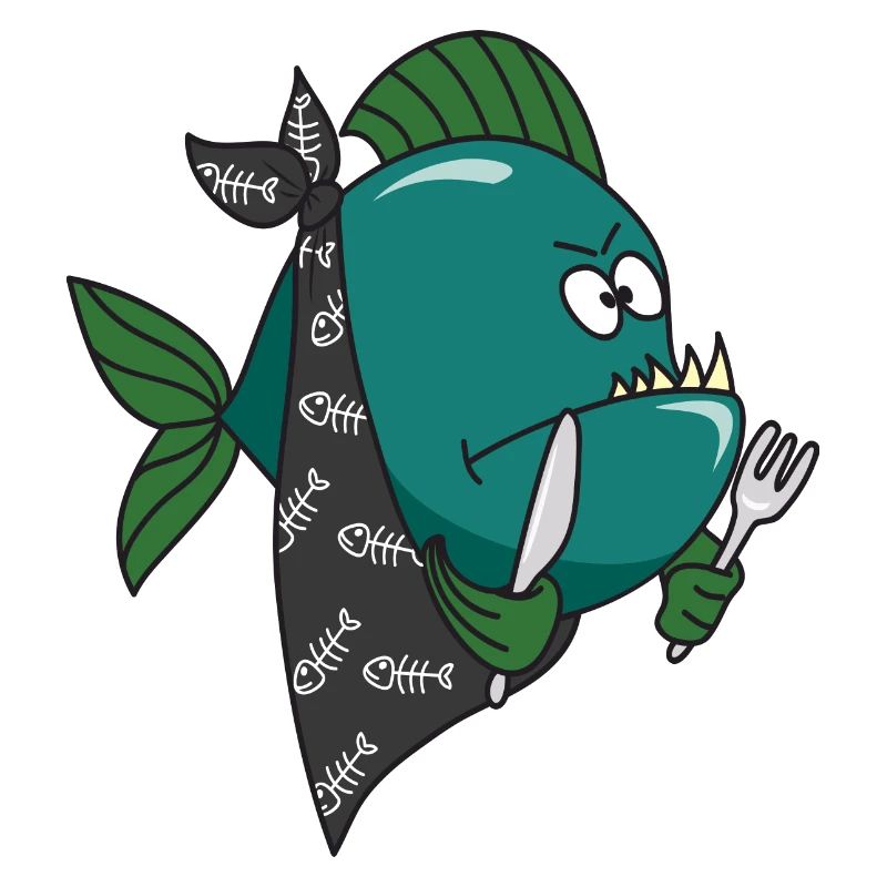 Poisson mignon mignon Cool Piranha