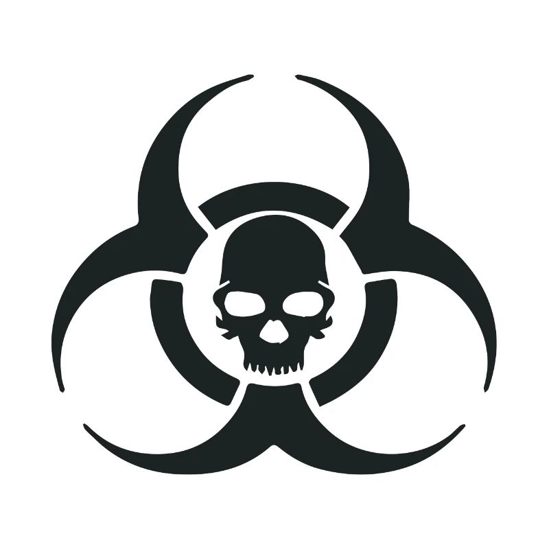 Biohazard Skull Symbol