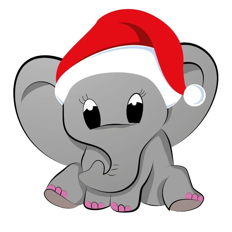 Éléphant de noël bébé éléphant bébé bébé
