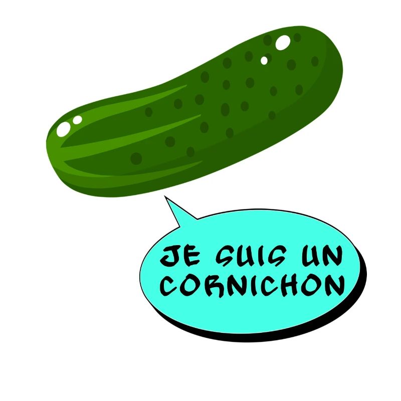 Ich bin eine Gurke