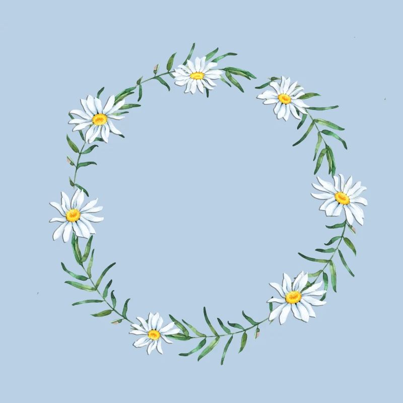 Gaensebluemchen wreath customizable