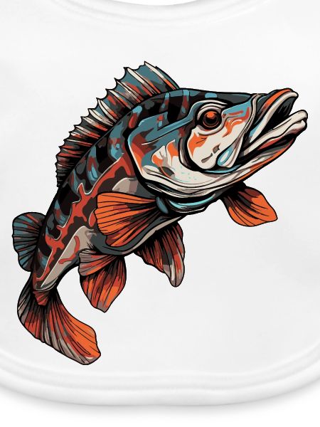 Fisch Barsch Bunt Illustration