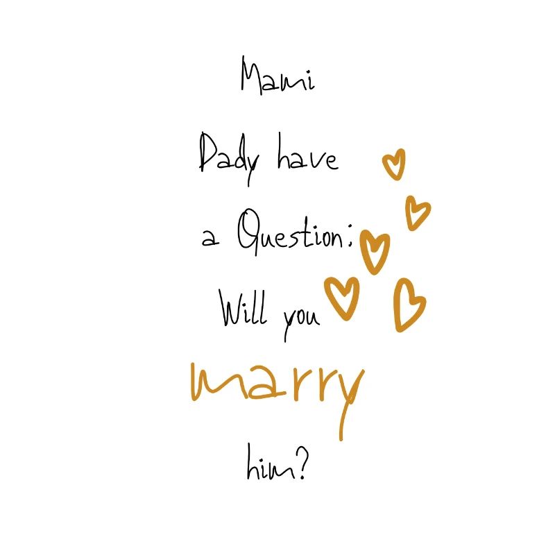 Marriage proposal, baby