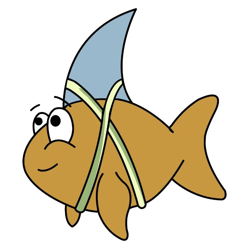 Fisch mit Haifischflosse