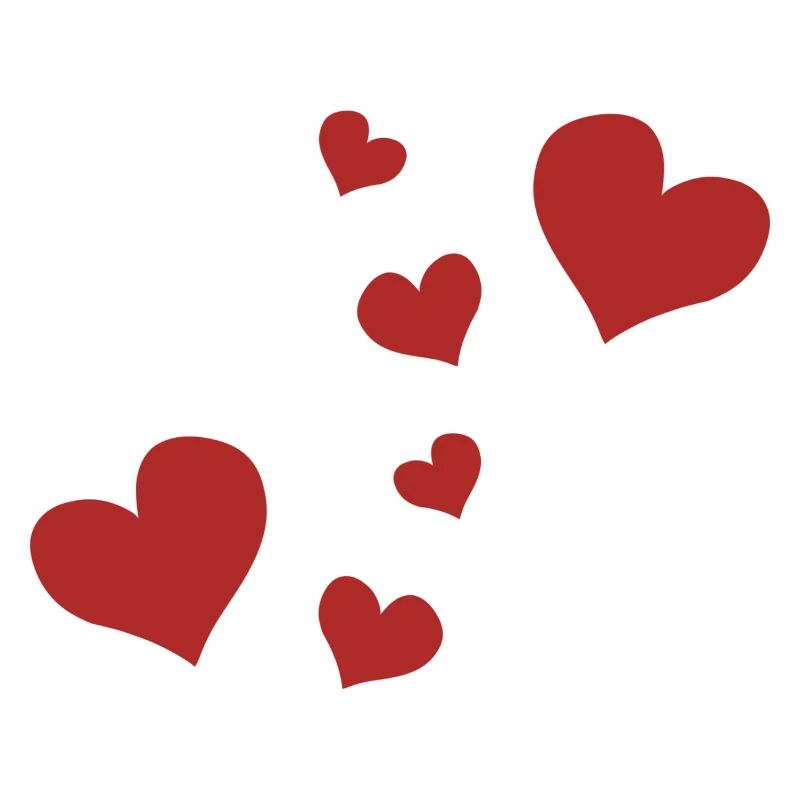 red hearts pattern red symbol love
