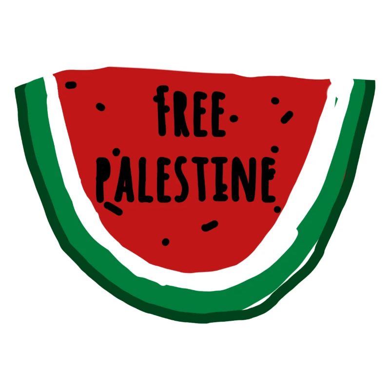 Pastèque, illustration, Palestine libre