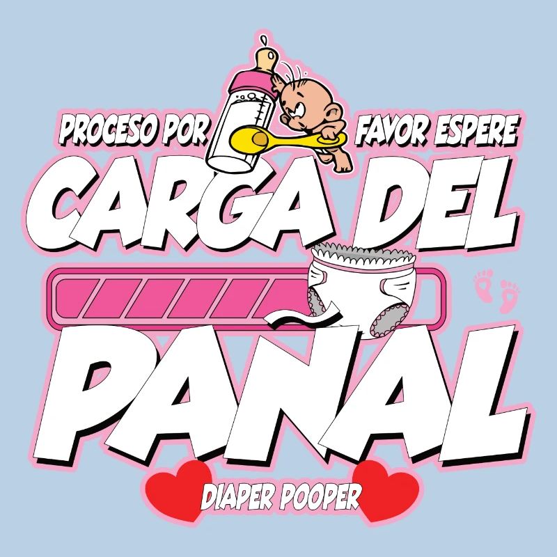 Windelpooper Windel wird beladen Mädchen Geschenk