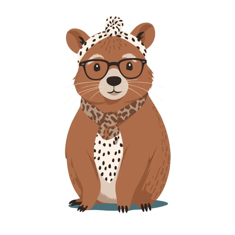 Drôle Capymama Capybara Mère Design