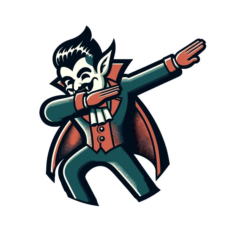 Dabbing Vampire Funny Dabbing Design