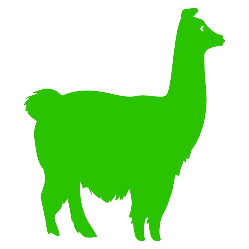 Silhouette de lama